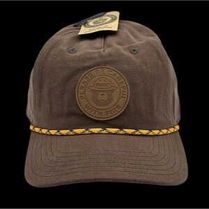 Authentic Smokey Bear Snapback Rope Hat Official‎ Licensed Prevent Wild Fire